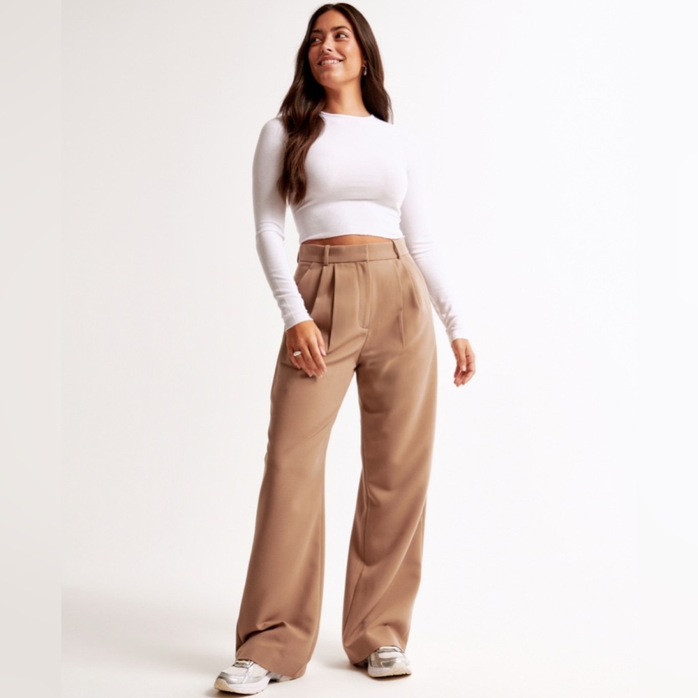 NWT A&F Women's ‘Sloan’ Wide-Leg Pants